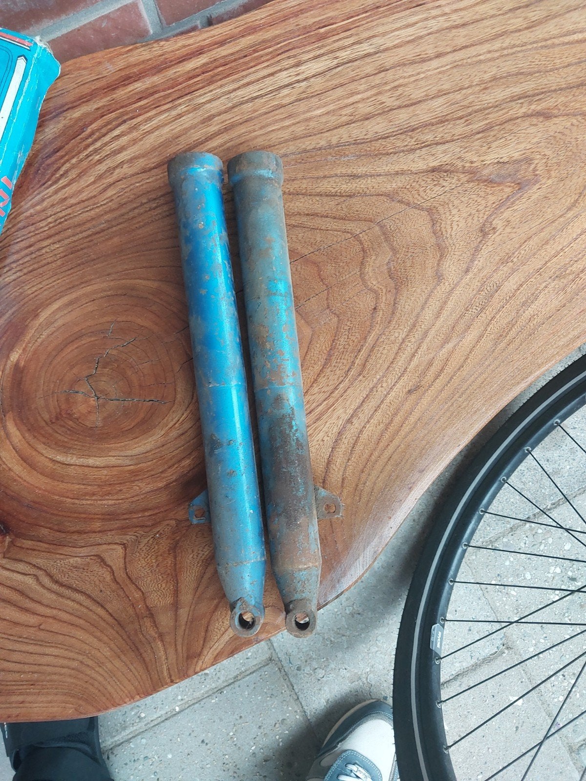 tk zundapp onderpoten 515 voor helmspatbord mooi voor op 517, Ophalen of Verzenden, Zadel