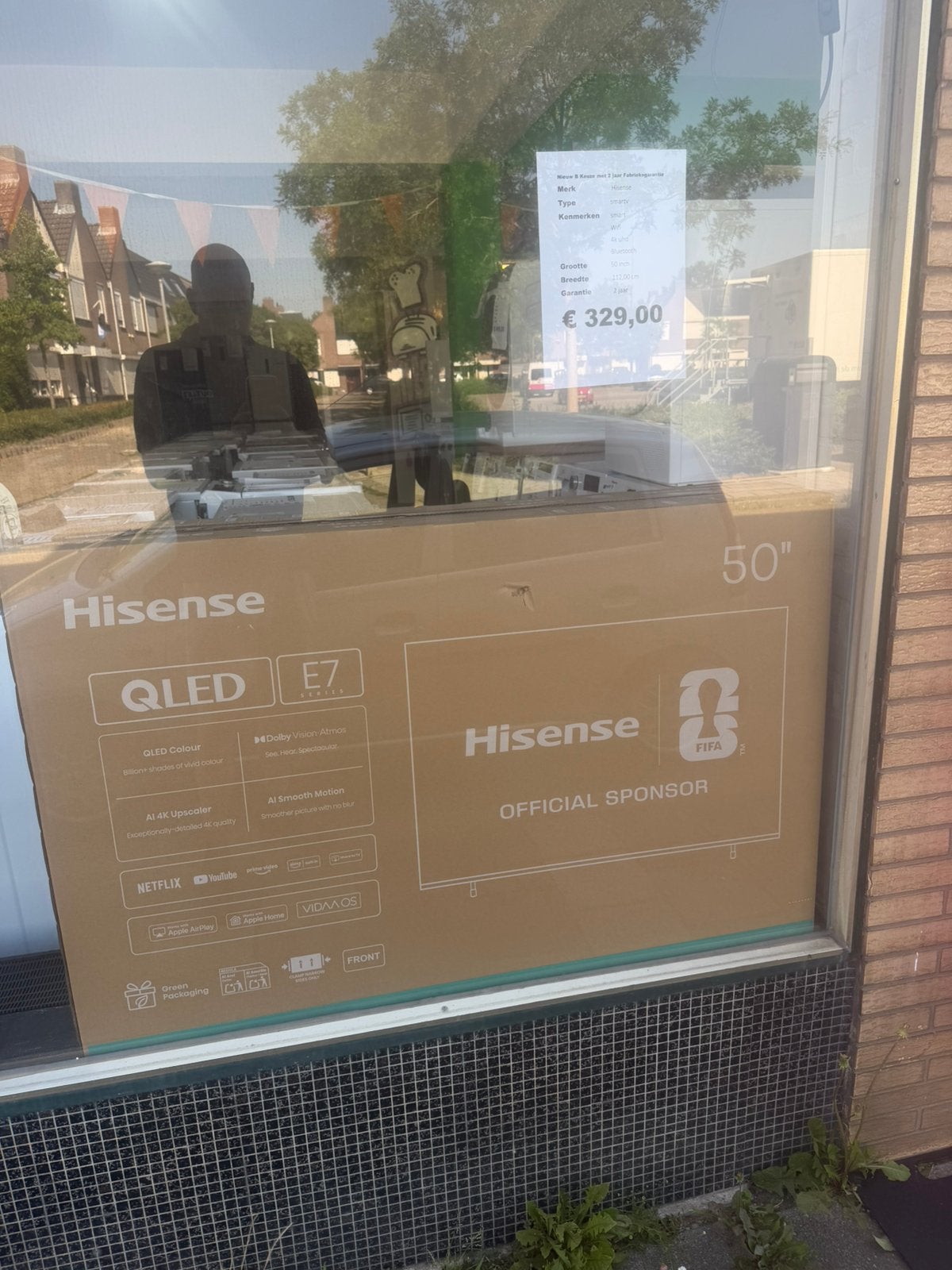 Hisense 50 inch tv smart nieuw, Hisense, QLED, Hisense, 50 Hz