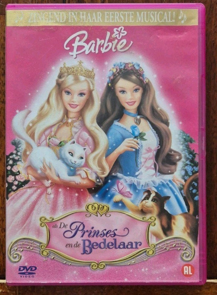 Barbie als De Prinses en de Bedelaar DVD, Cd's en Dvd's, Dvd's | Kinderen en Jeugd, Ophalen, Avontuur, Gebruikt, Alle leeftijden