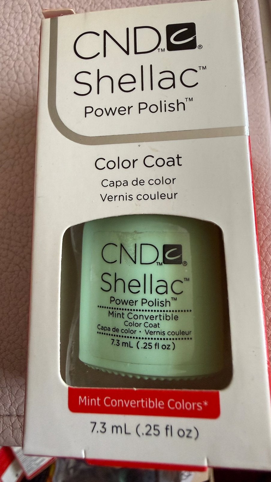 CND kleur mint convertible    color Shellac, Verzenden, Zo goed als nieuw, Handen en Nagels