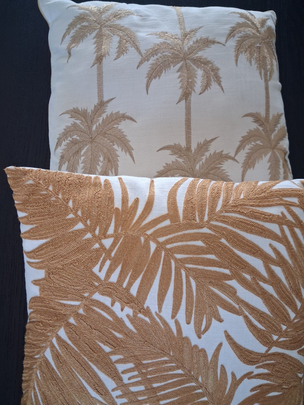 4 Kussen, off white met goud, Ophalen of Verzenden, Meerkleurig, Vierkant, Overige merken
