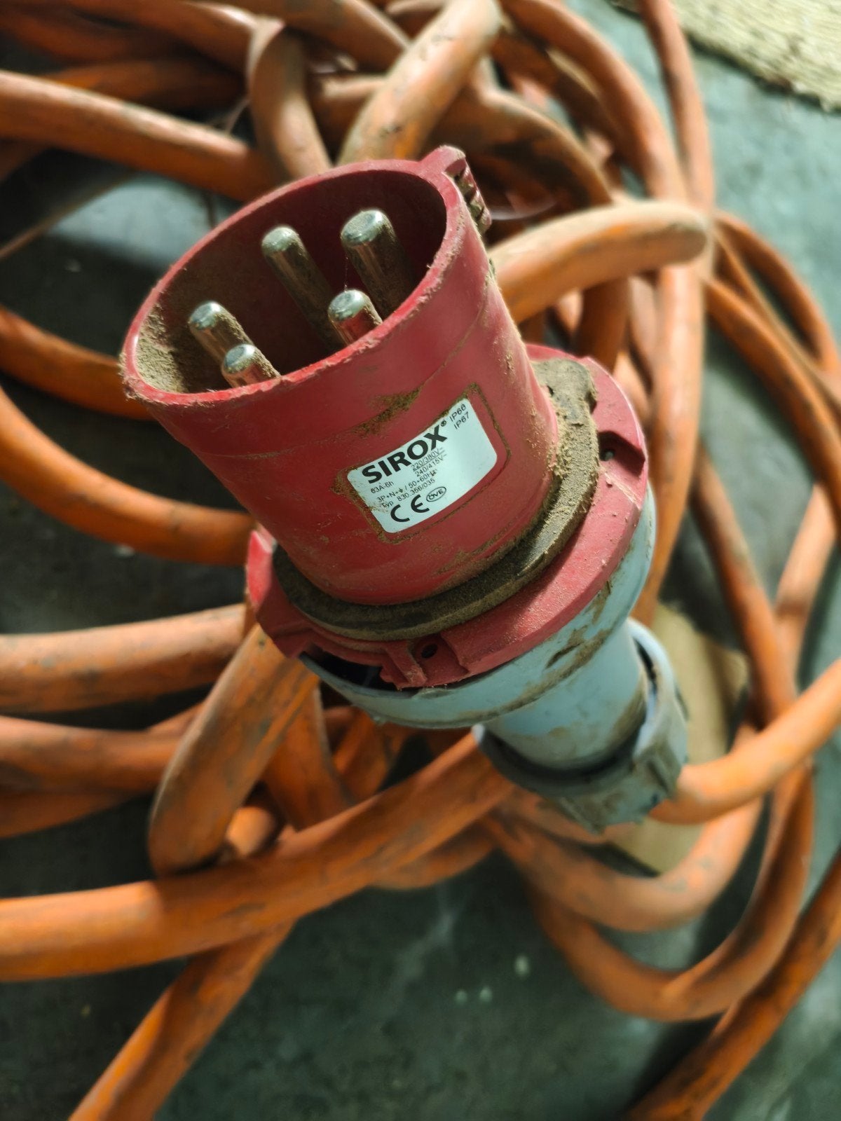 60kVA Stroomkabel 15m - 5x25mm2 met Aansluitin, Ophalen of Verzenden, Kabel of Snoer