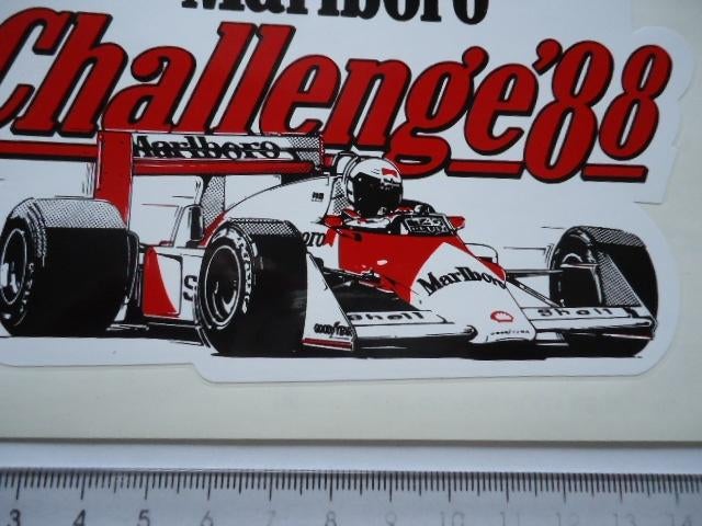sticker oud F1 FORMULE 1 Marlboro 1988 Zandvoort auto race, Verzenden, Zo goed als nieuw, Auto of Motor