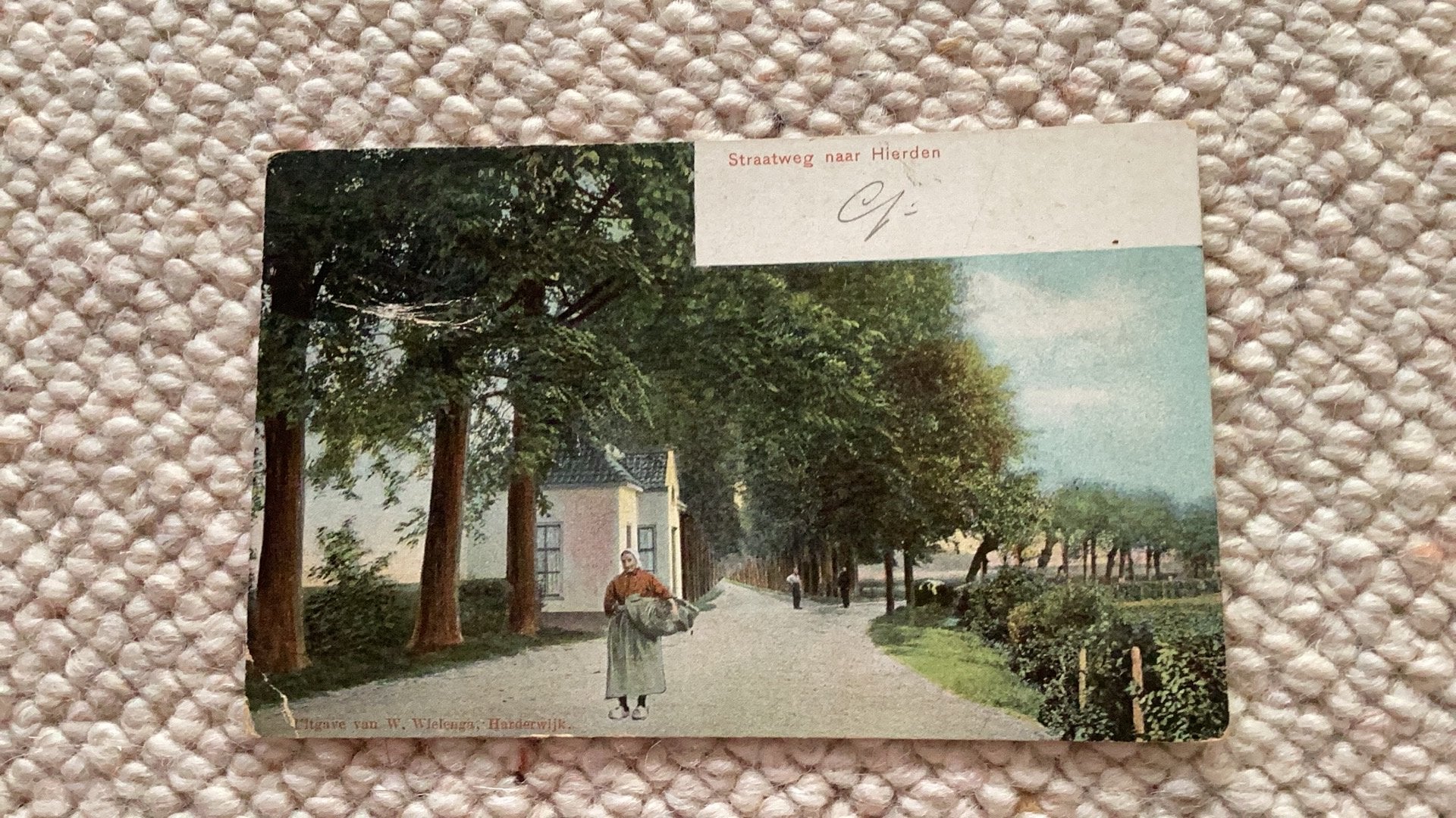 Ansichtkaart Straatweg naar Hierden 1906. 991, Verzamelen, Ophalen of Verzenden, Voor 1920, Gelopen, Gelderland