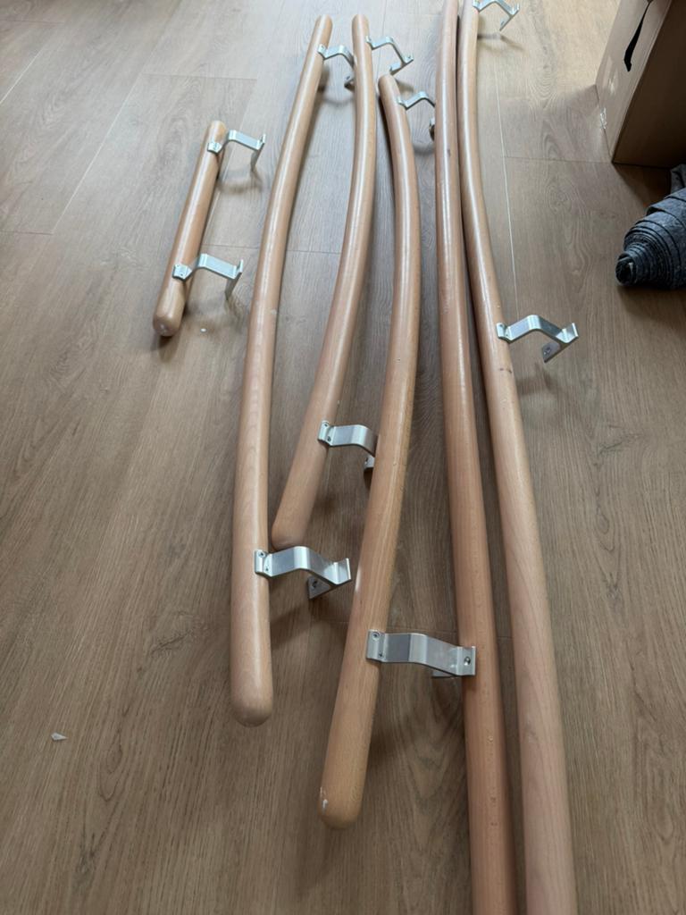 Houten trapleuningen, Ophalen, Nieuw