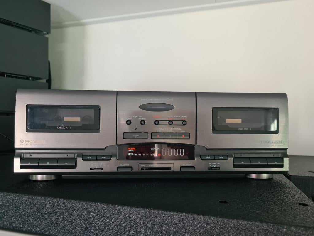 Pioneer CT-J300WR dubbel cassettedeck, Audio, Tv en Foto, Cassettedecks, Ophalen of Verzenden, Dubbel, Overige merken, Tiptoetsen