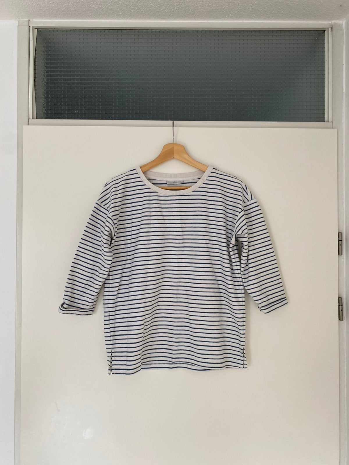 MINIMUM Shirt maat S gestreept, Beige, Ophalen of Verzenden, Korte mouw, Maat 34 (XS) of kleiner