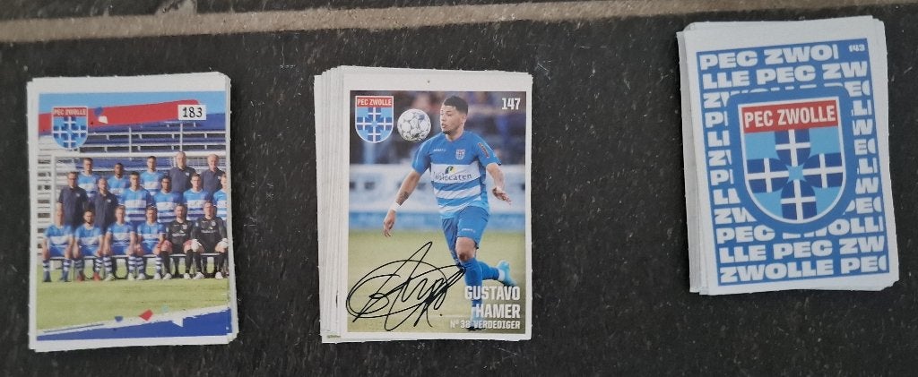 PEC Zwolle stickers, Ophalen of Verzenden, Zo goed als nieuw, Overige binnenlandse clubs, Poster, Plaatje of Sticker