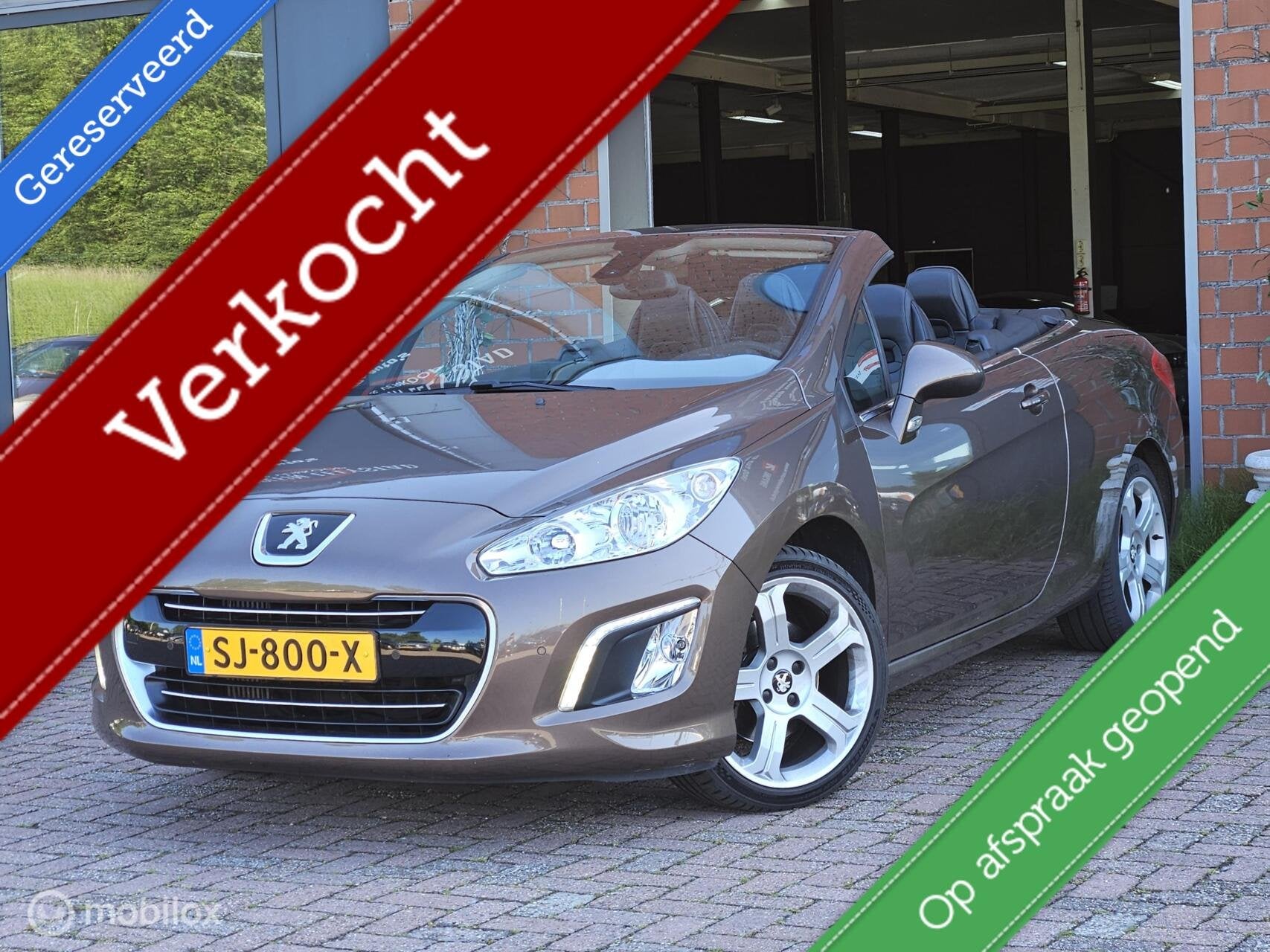 Peugeot 308 CC 1.6 THP Roland Garros Leer Navi Airco Cruise, Euro 5, Gebruikt, Huisgarantie, Leder