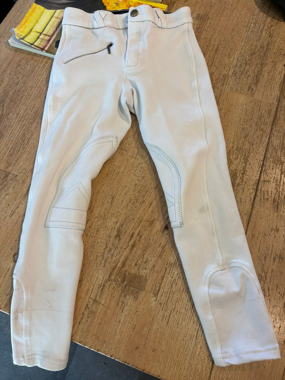 Witte rijbroek maat 128, Ophalen of Verzenden, Gebruikt, Dressuur, Onderkleding