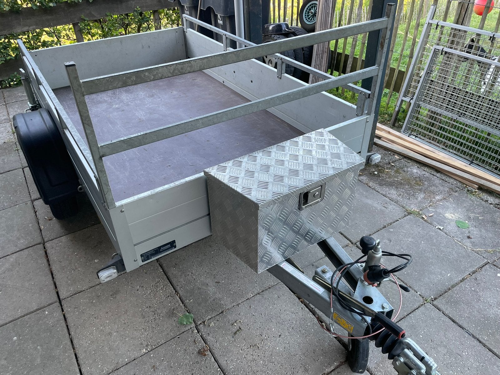 Anssems GTB-R 750  750 kg 211 x 126 geremde aanhanger, Auto diversen, Aanhangers en Bagagewagens, Ophalen, Zo goed als nieuw