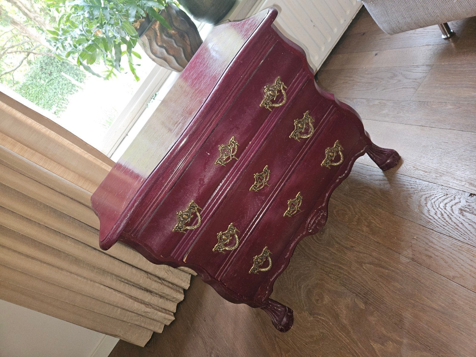 Antieke ladekastje - Biedermeier stijl, Gebruikt, 50 tot 100 cm, Biedermeier, Met lade(s)