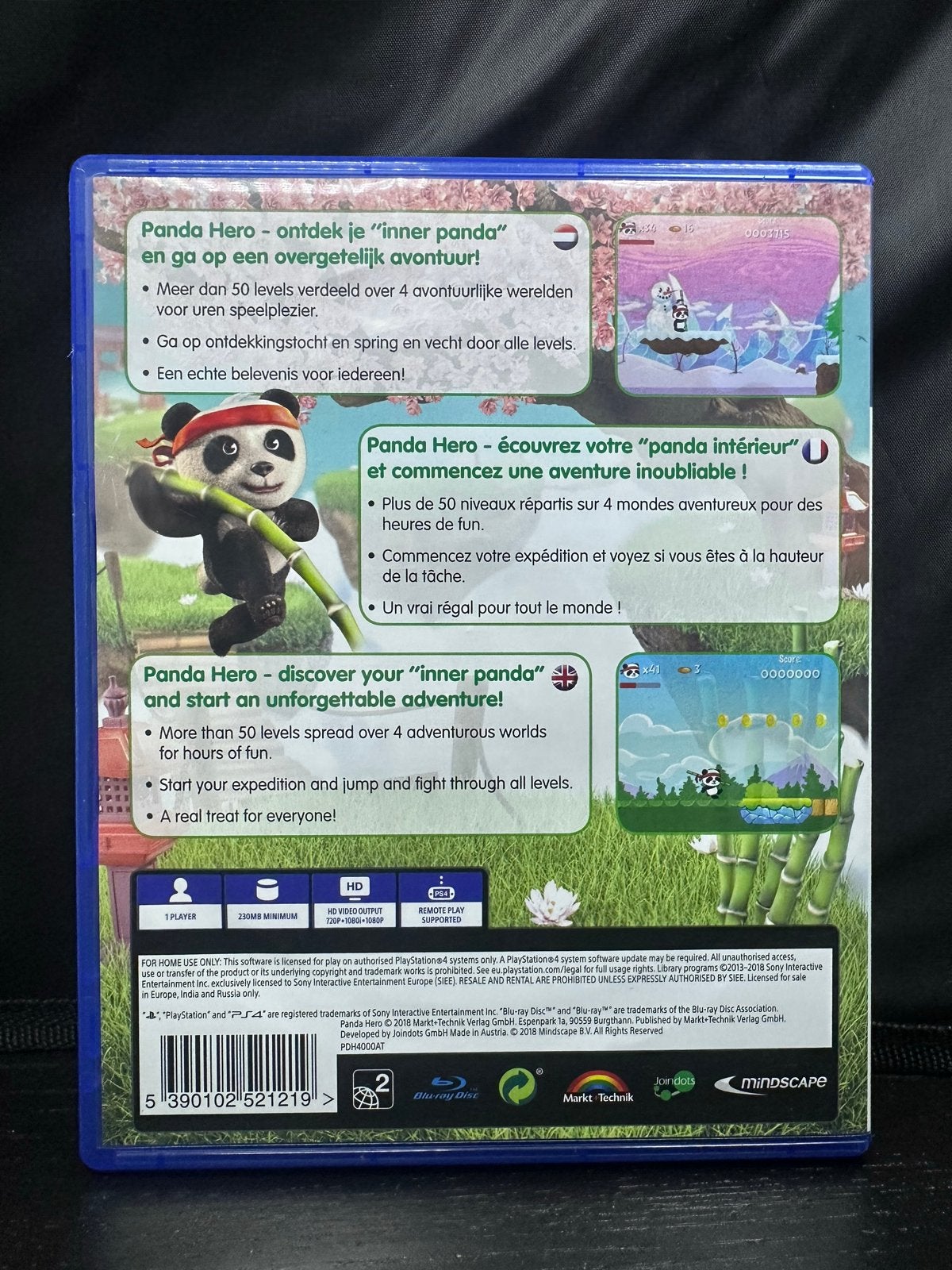 Panda Hero PS4 - Avontuurlijk platformspel voor jong en oud, Verzenden, 1 speler, Zo goed als nieuw, D