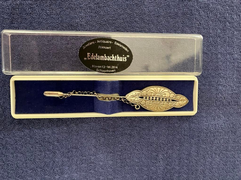 Zilveren dasspeld, Antiek en Kunst, Ophalen of Verzenden, Zilver