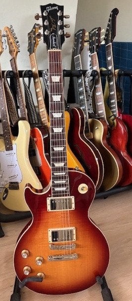 linkshandige Gibson Les Paul Standard 60s Bourbon Burst, Ophalen, Zo goed als nieuw, Solid body, Gibson