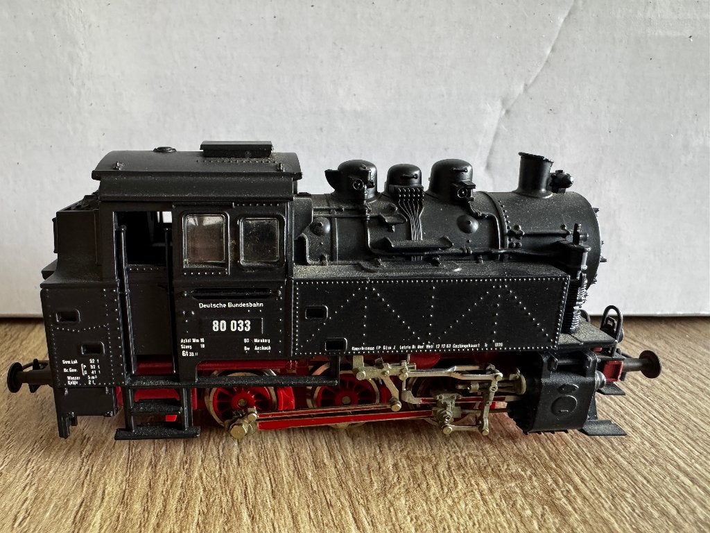 Roco BR 80 033 DB stoomloc H0 – 2-rail DC – rijdt goed, Gebruikt, Ophalen of Verzenden, Roco, Analoog