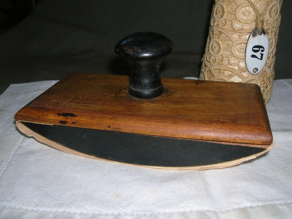 oude houten inktdepper vloeihobbel, Ophalen of Verzenden