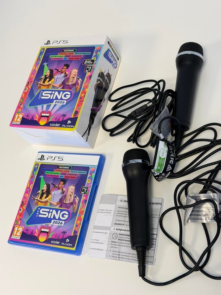 Let’s Sing 2026 PS5 + 2 Mic’s Microfoons NIEUW playstation 5, Muziek, 1 speler, Nieuw, Ophalen of Verzenden