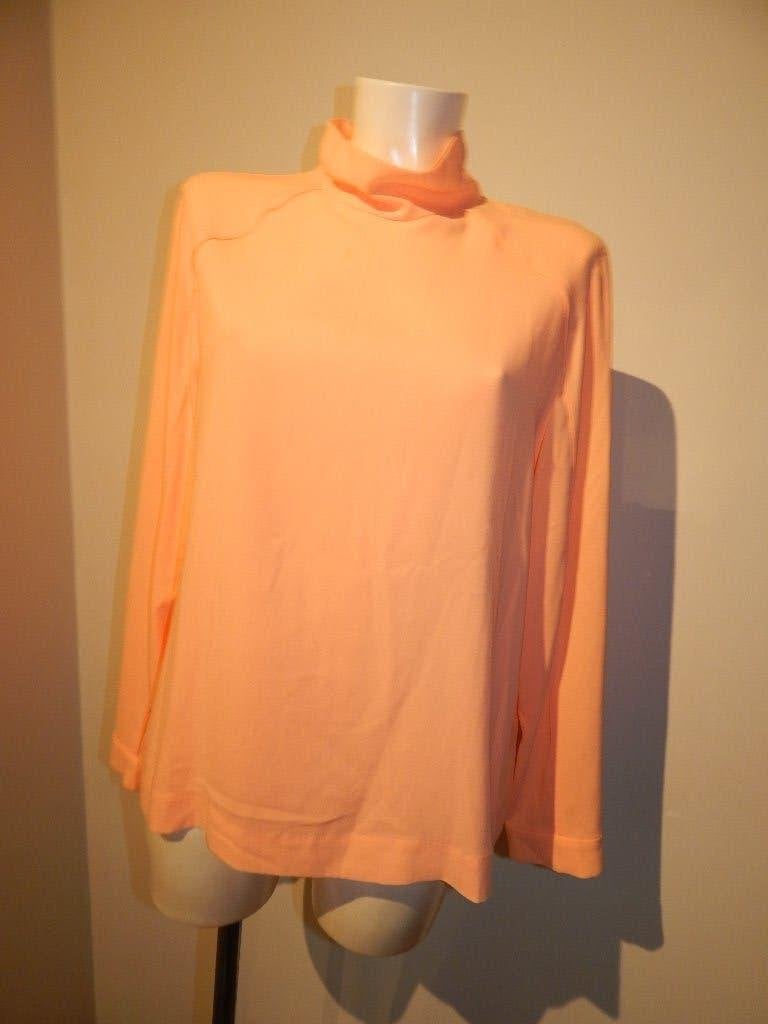 Marccain prachtige top koraal oranje tint kolletje rits rug5, Maat 42/44 (L), Oranje, Ophalen of Verzenden, Zo goed als nieuw