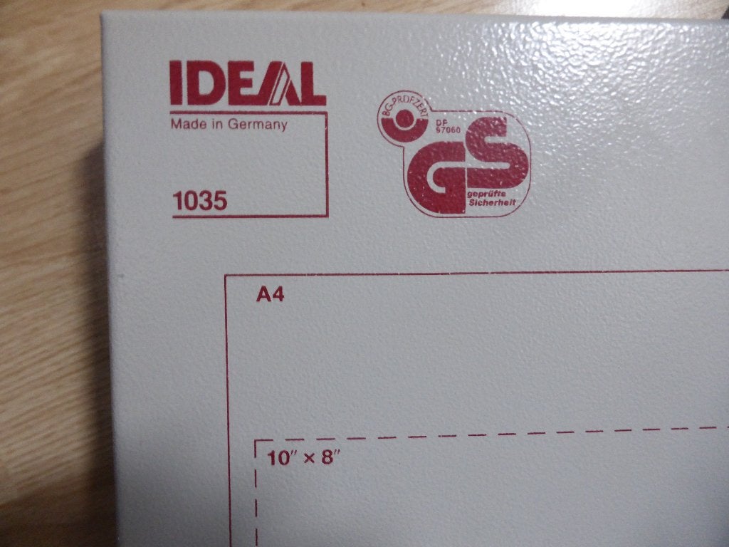 Ideal 1035 papiersnijder, Hobby en Vrije tijd, Ophalen, Zo goed als nieuw, Overige thema's, Overige typen