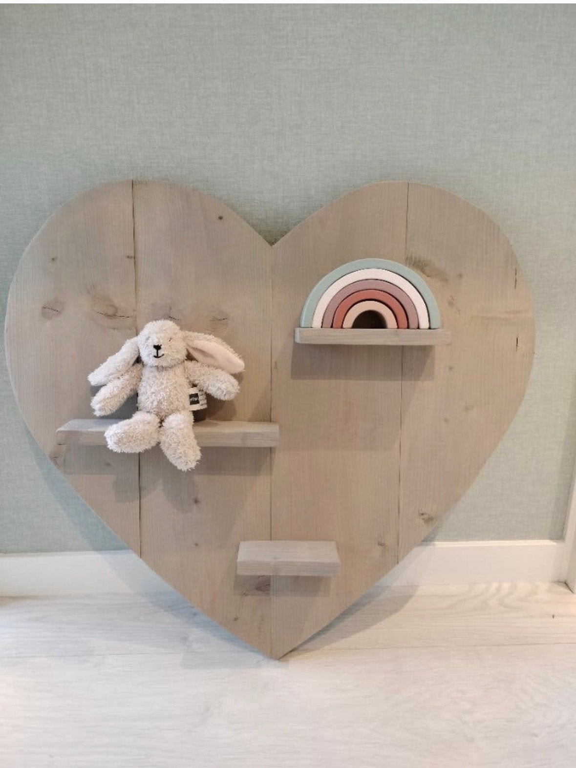 Wandplank van steigerhout, Ophalen, Nieuw, Wanddecoratie