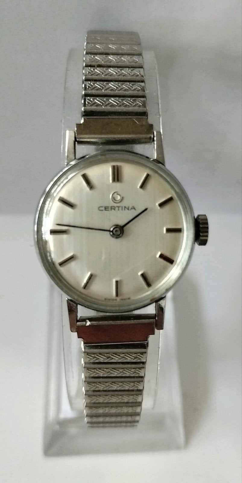 Certina vintage Dames horloge top conditie, Overige merken, Staal, Staal, Polshorloge