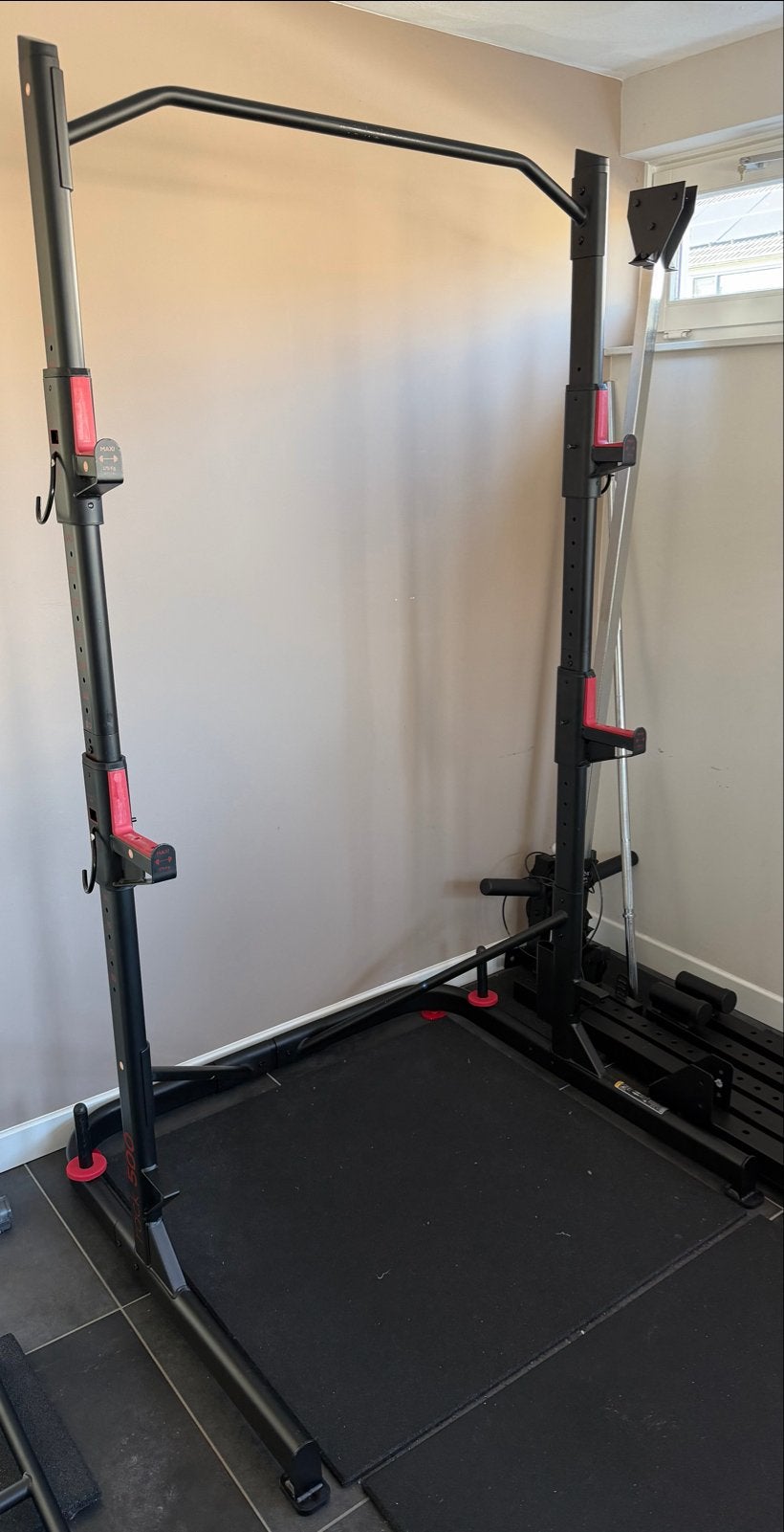 Domyos Rack 500 - Squat, Benchpress, Pull-ups (28mm), Ophalen, Gebruikt, Krachtstation, Benen