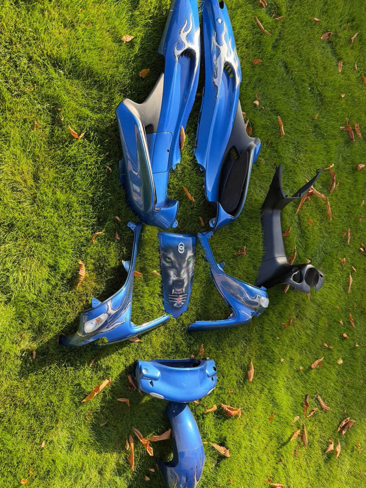 Gilera runner kappenset custom paint/airbrush, Ophalen of Verzenden, Zo goed als nieuw, Kap