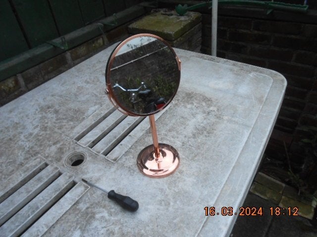 kapspiegel, Minder dan 50 cm, Rond, Ophalen of Verzenden, Zo goed als nieuw