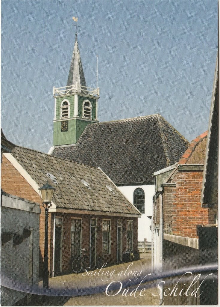 OUDESCHILD Zeemans Kerk Dorpsgezicht, Verzenden, 1980 tot heden, Gelopen, Waddeneilanden