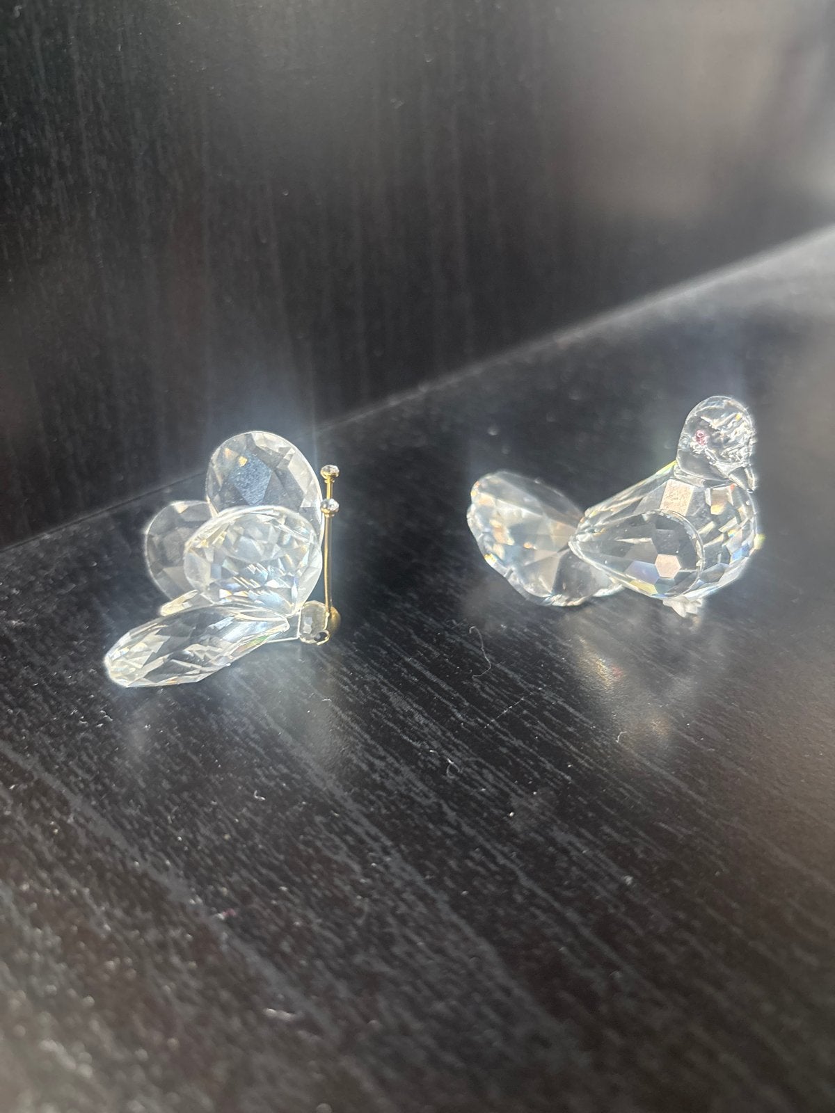 Swarovski Duif en Vlinder Kristallen Beeldjes, Ophalen of Verzenden, Zo goed als nieuw, Figuurtje