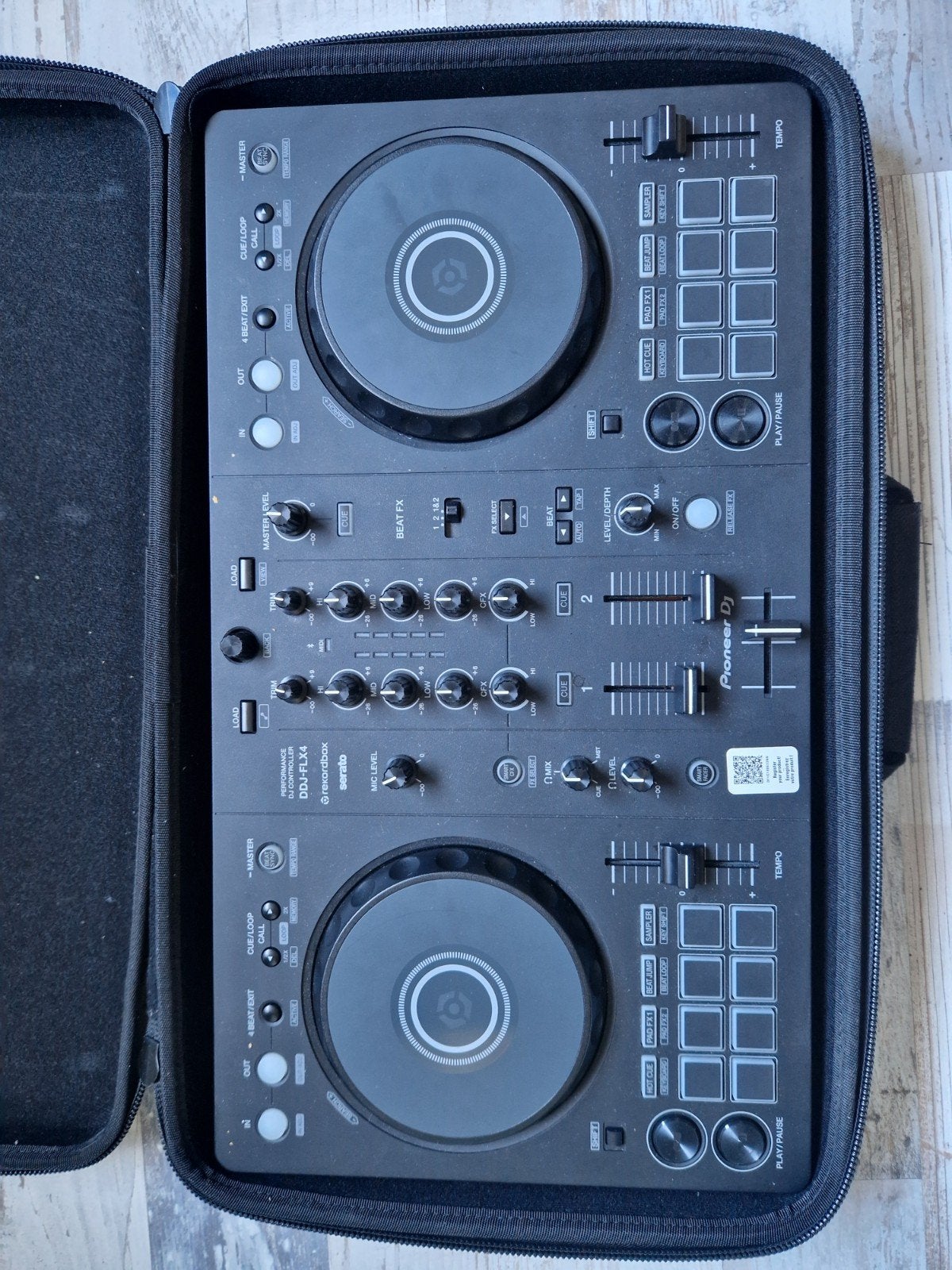 DDJ-FLX 4 dj-controller met case, Muziek en Instrumenten, Dj-sets en Draaitafels, Ophalen, Zo goed als nieuw, Draaitafel, Pioneer