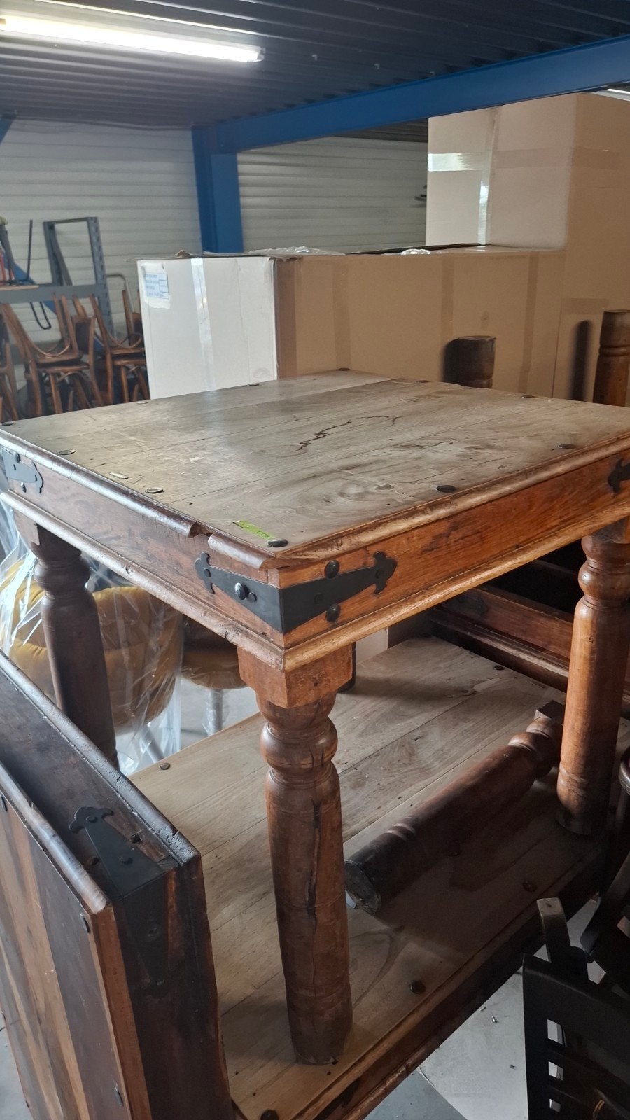 14 cafe horeca geleefd massief 80x80 teak hout tafels bistro, Ophalen of Verzenden