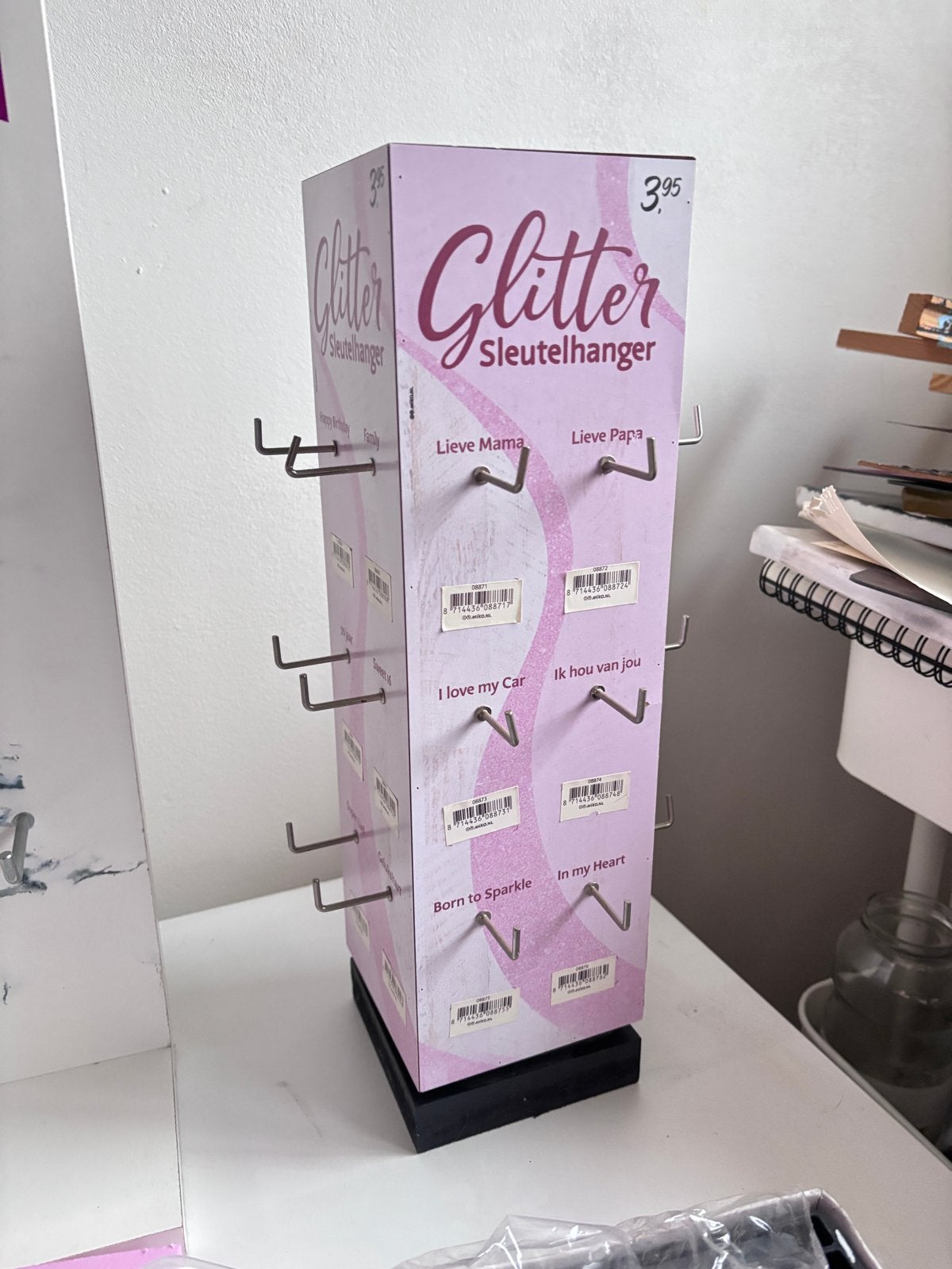 Draaibaar Sieradenrekje / Sleutelhanger Display, Ophalen of Verzenden