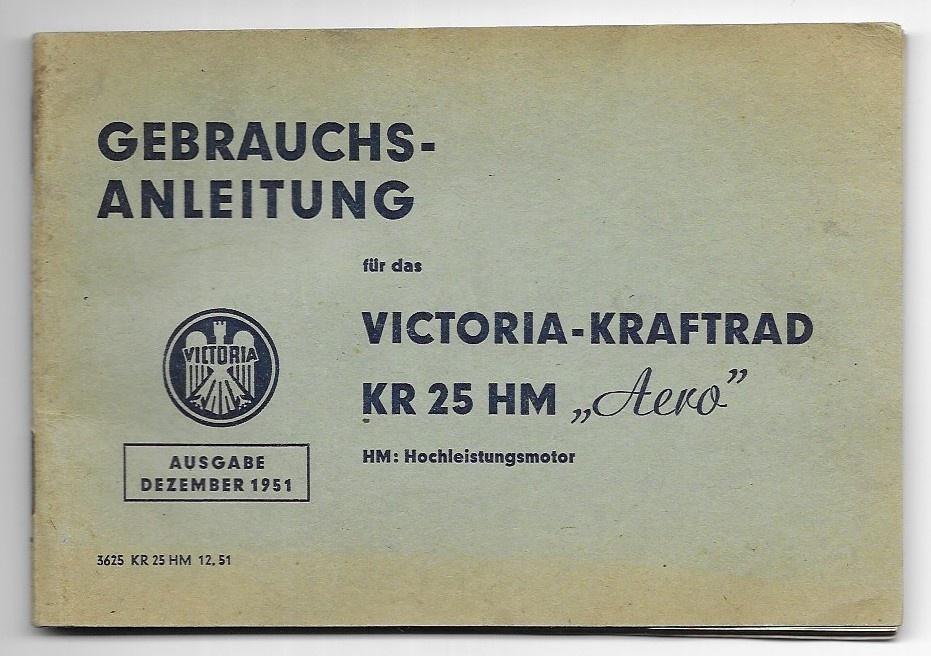 Victoria KR25 HM handleiding Betriebsanleitung (4944z), Ophalen of Verzenden, Overige merken