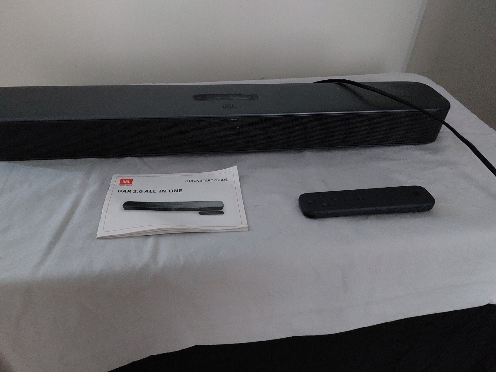 JBL Bar 2.0 All-in-One Soundbar met Bluetooth, Ophalen, Bluetooth, Zo goed als nieuw