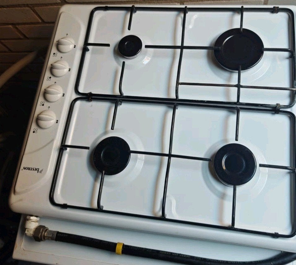 Bestron 4-pits gaskookplaat met gasslang - zeer netjes, Ophalen of Verzenden