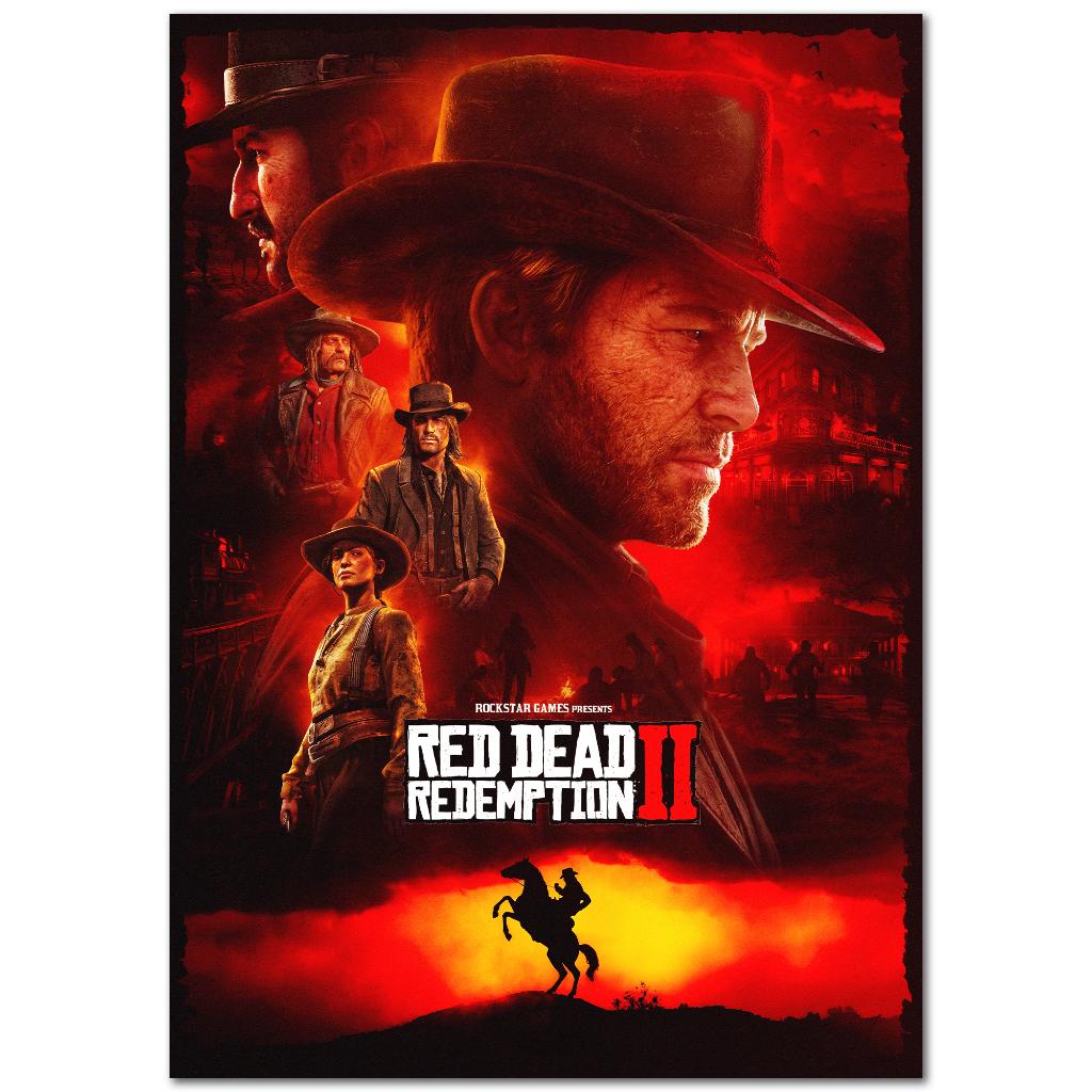 Red Dead Redemption 2 - A3 Poster, Verzamelen, Rechthoekig Staand, Verzenden, Zo goed als nieuw, A1 t/m A3