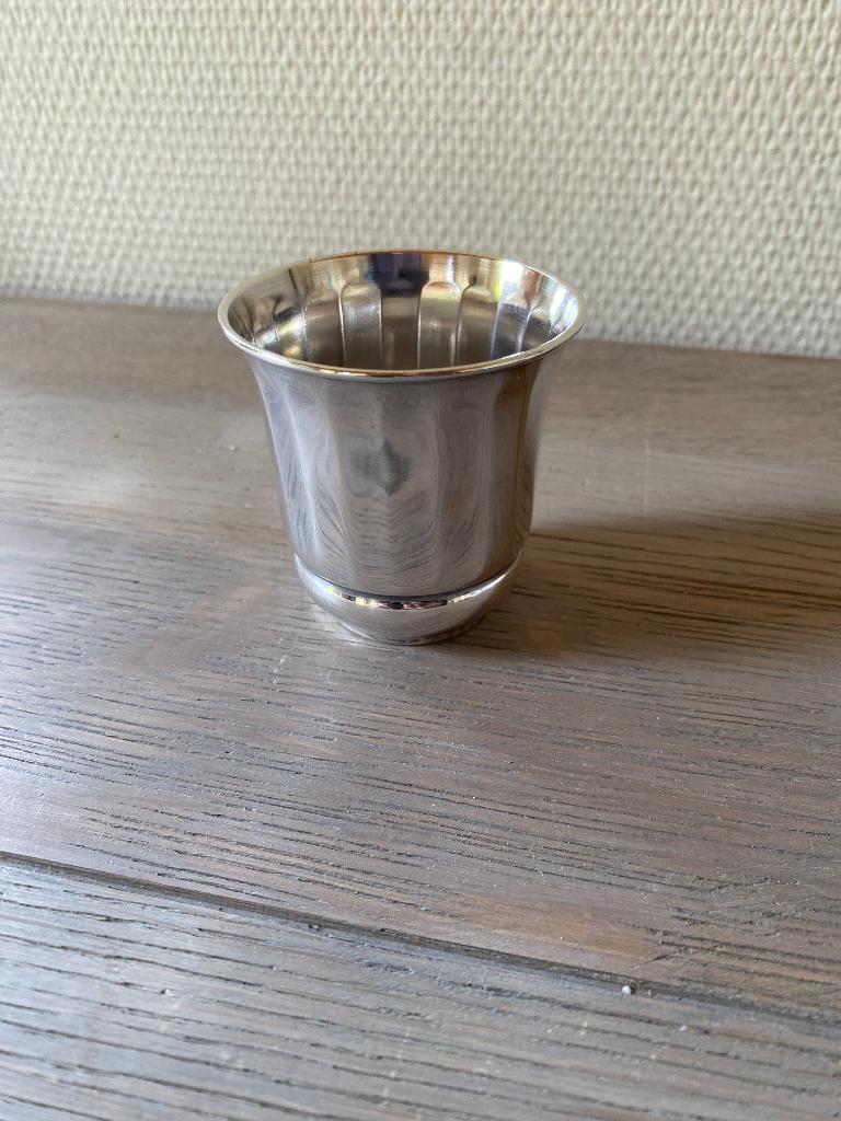 Vintage verzilverde beker Gebrüder Hepp – Gemerkt 90, Ophalen of Verzenden