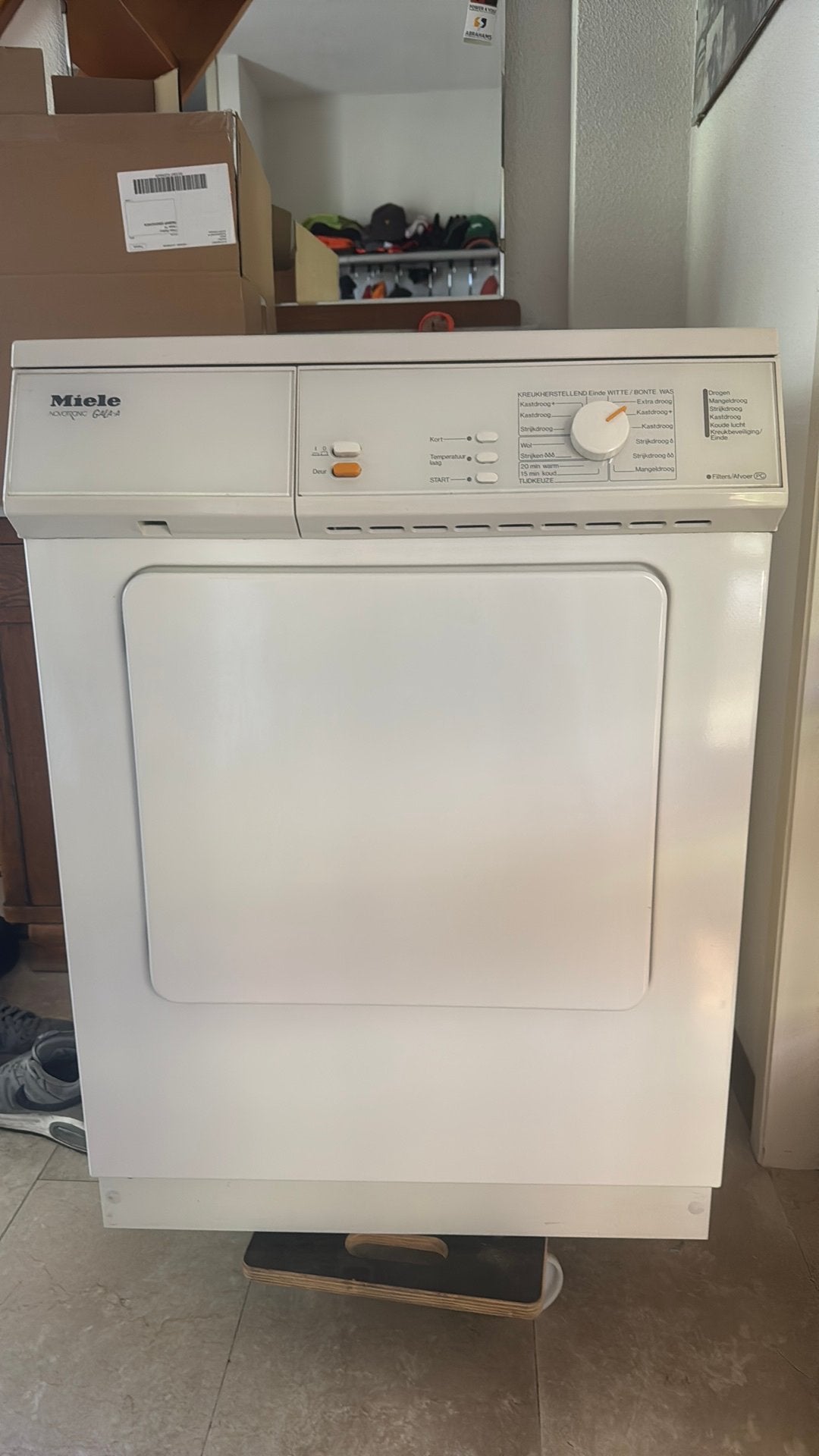 Miele wasdroger Novotronic Gala A, Witgoed en Apparatuur, Ophalen, Gebruikt, Luchtafvoer, 4 tot 6 kg