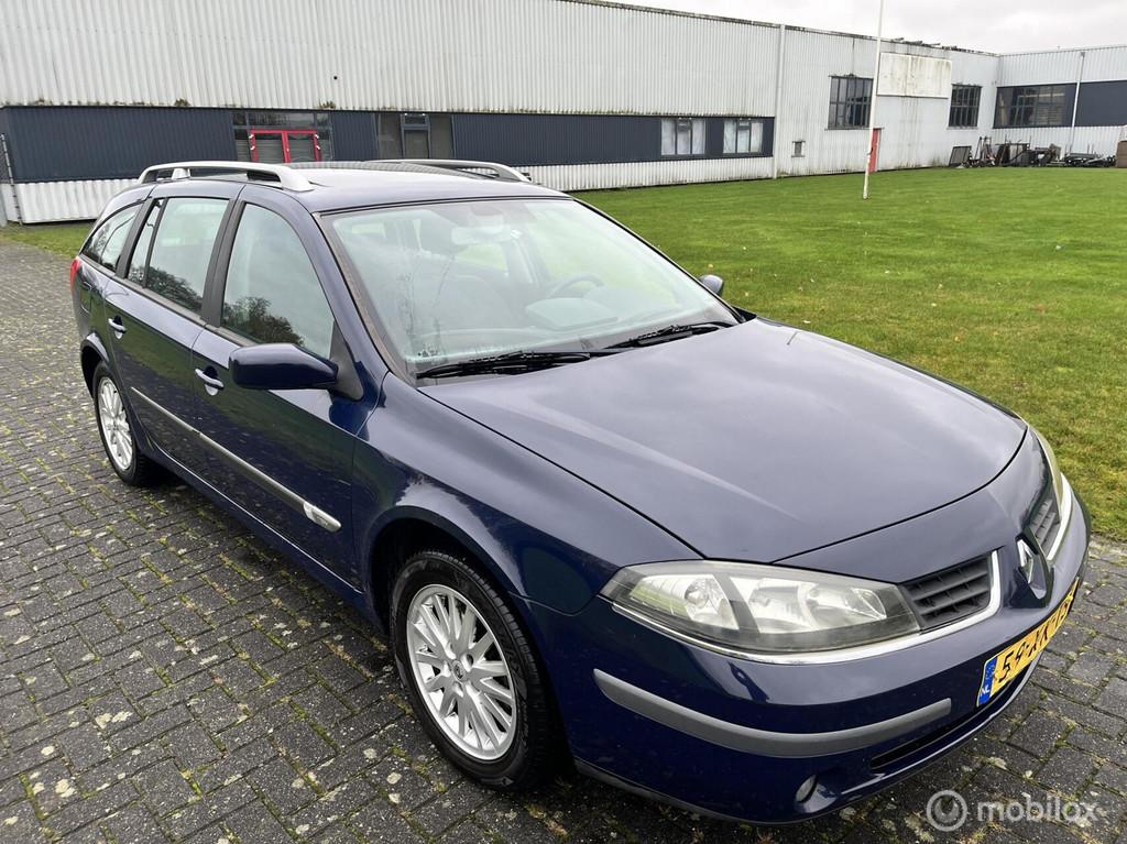 Renault Laguna Grand Tour 1.6-16V Business / Cruise / Schuif, Laguna, Stof, 4 cilinders, Blauw