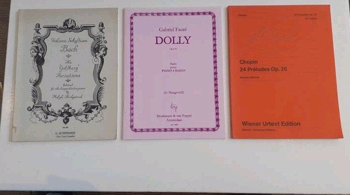 Klassieke bladmuziek: Bach, Fauré, Chopin, Gebruikt, Klassiek, Les of Cursus, Ophalen of Verzenden
