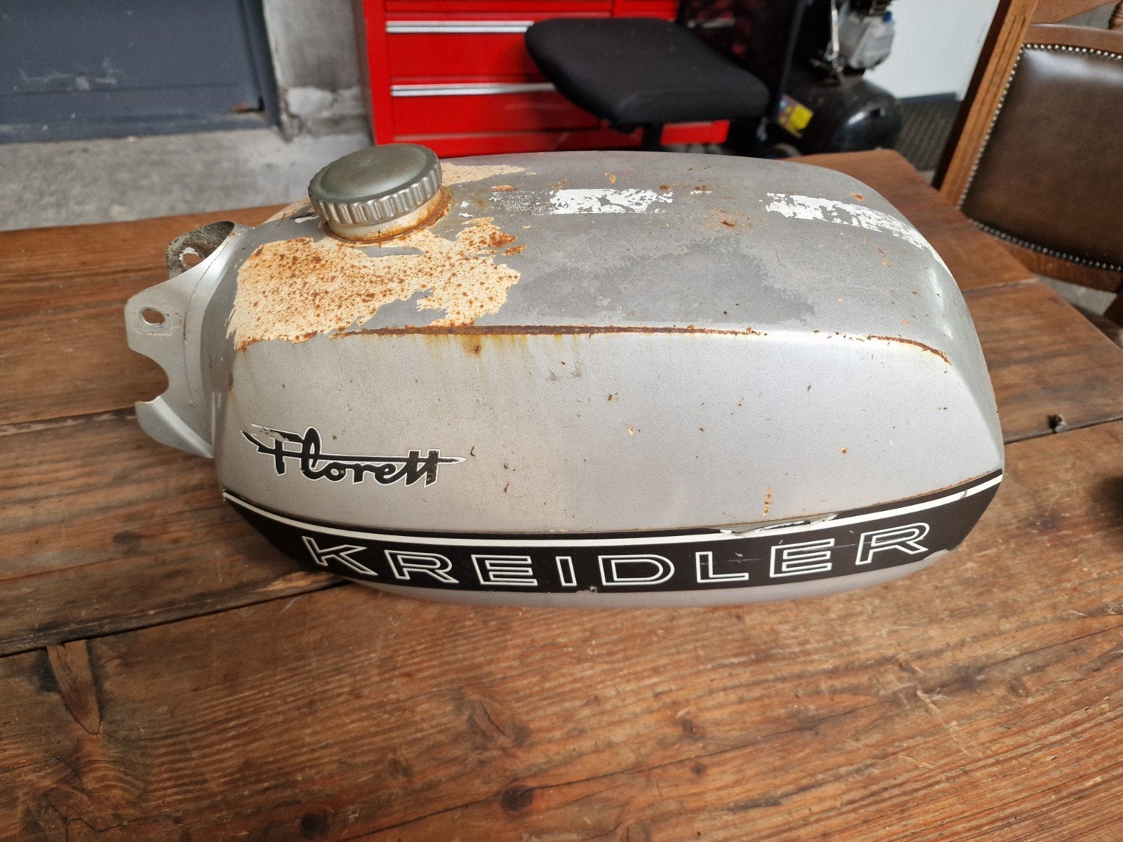 Kreidler Bloktank, weinig deuken, perfect schoon van binnen., Fietsen en Brommers, Ophalen, Gebruikt, Tank