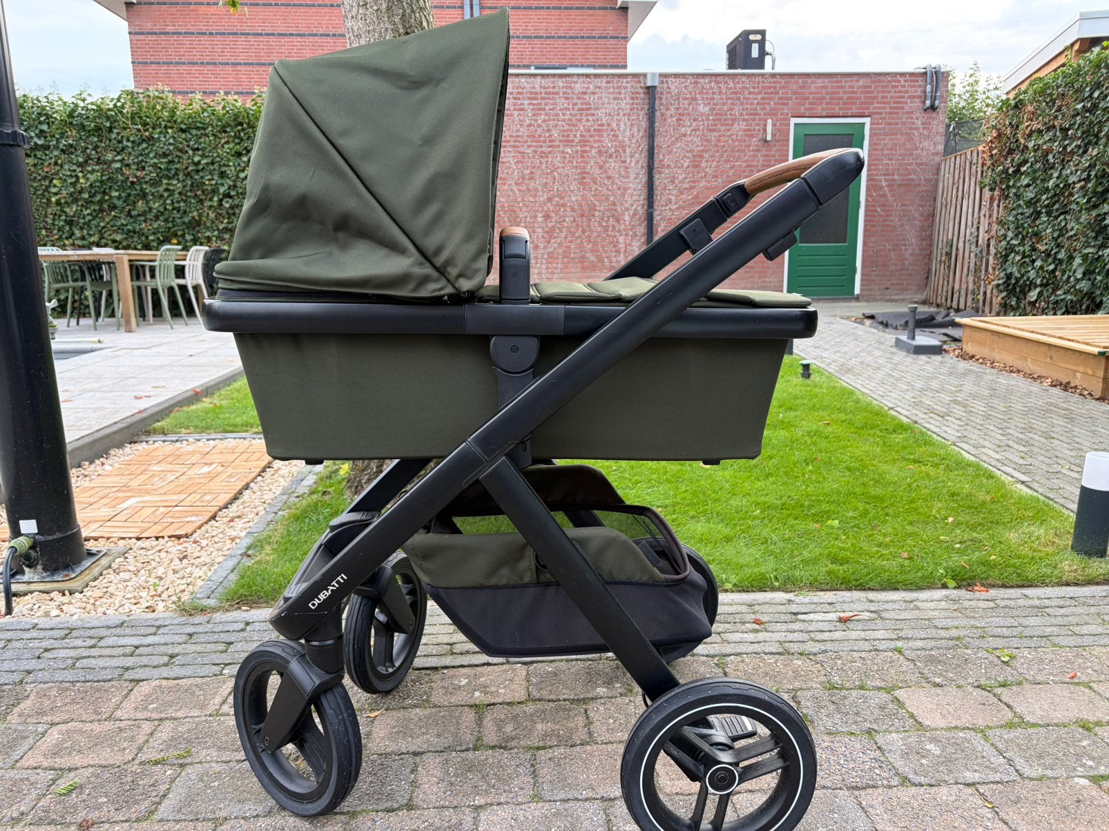 Dubatti Two 2-in-1 kinderwagen Pine Green, Zo goed als nieuw, Combiwagen, Met reiswieg, Ophalen