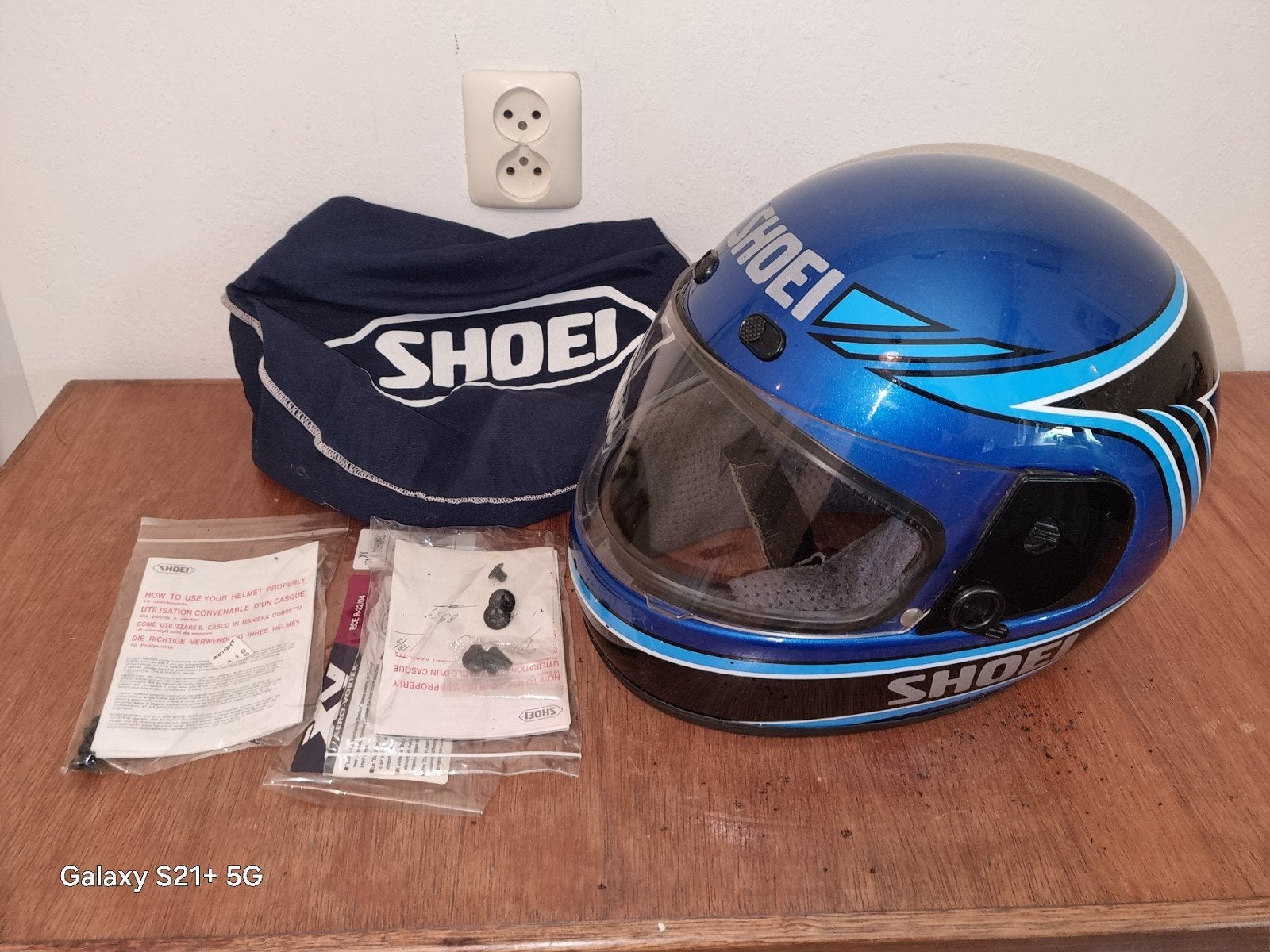 Shoei Integraalhelm - Blauw, Maat S, Motoren, Kleding | Motorhelmen, Ophalen, Heren, Integraalhelm, S