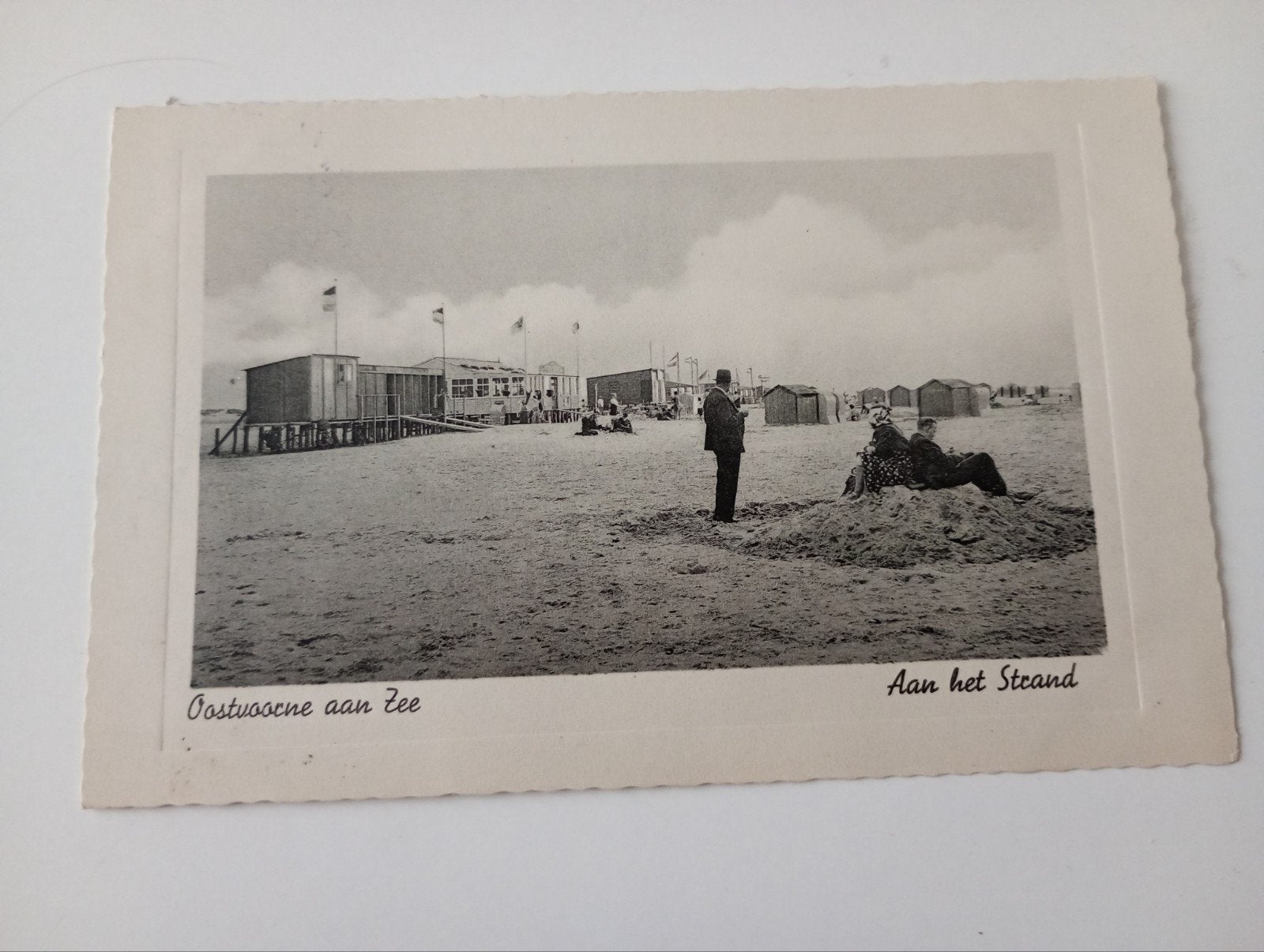 Oostvoorne aan Zee Strand 1939, Ophalen of Verzenden, 1920 tot 1940, Gelopen, Zuid-Holland