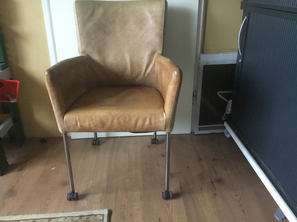 Eetkamerstoel, Huis en Inrichting, Stoelen, Ophalen, Gebruikt, Bruin, Vier
