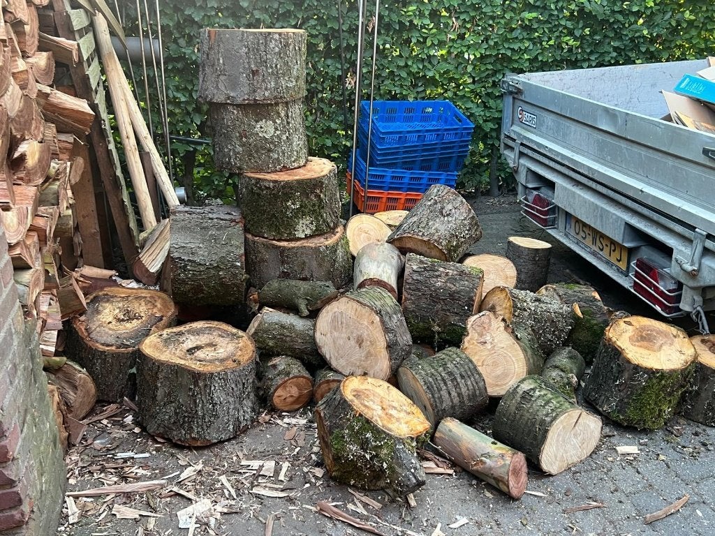 te koop kachel hout, Minder dan 3 m³, Ophalen, Overige houtsoorten, Blokken