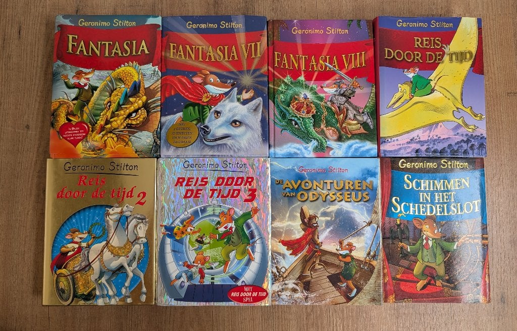 Verzameling Geronimo Stilton Boeken - 8 stuks, Boeken, Ophalen of Verzenden, Zo goed als nieuw, Geronimo Stilton, Fictie algemeen