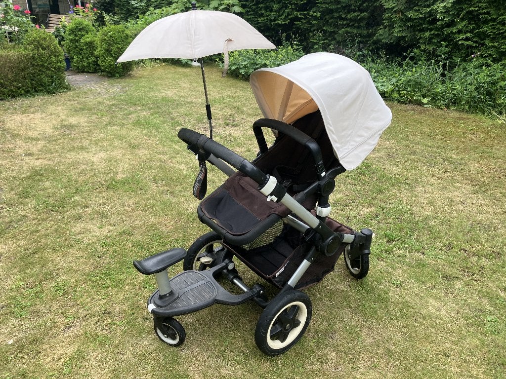 Bugaboo Bufalo met meerijdplankje, regenkap en parasol, Gebruikt, Bugaboo, Met reiswieg, Ophalen